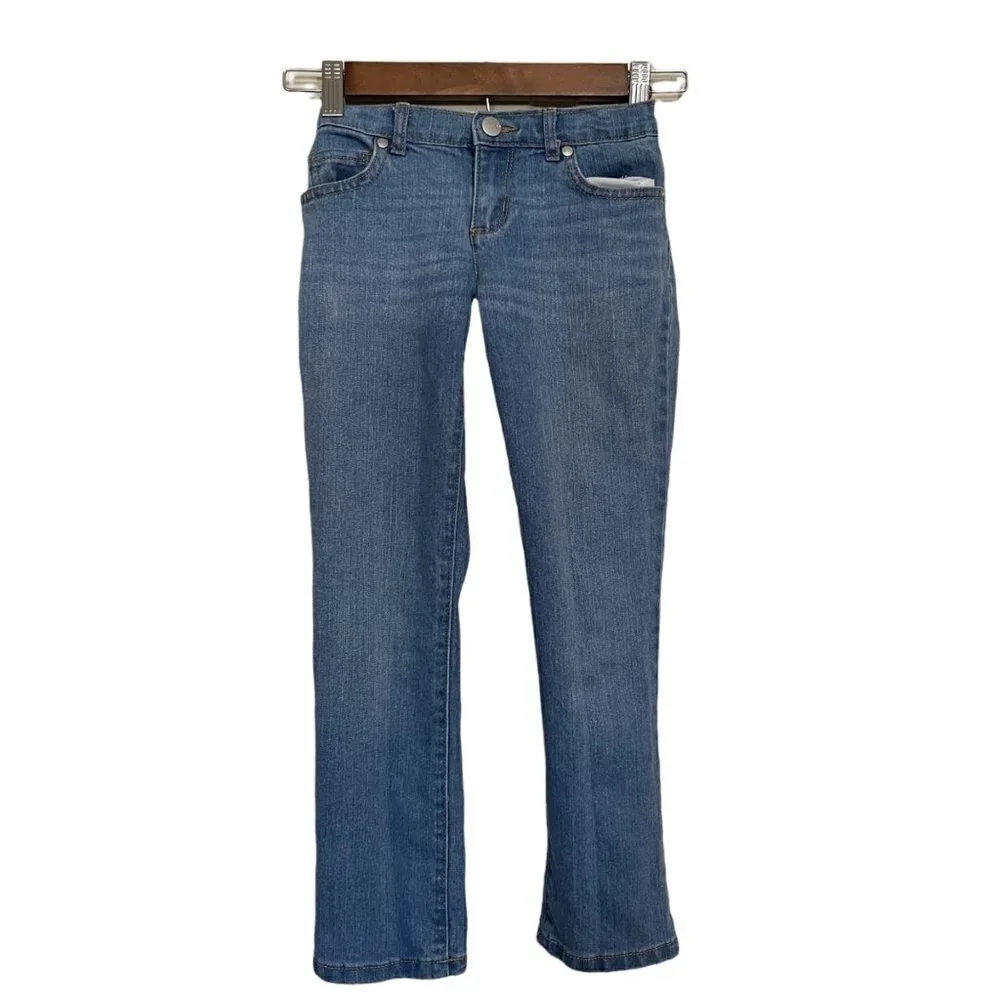 Children's Place Kids Girls Light Wash Elastic Waist Skinny Jeans Size 6X/7